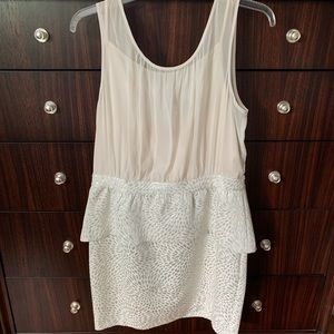 Sheer Embroidered Dress